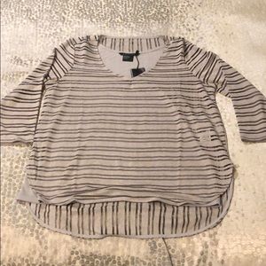 A/X heather grey sheer top with cami